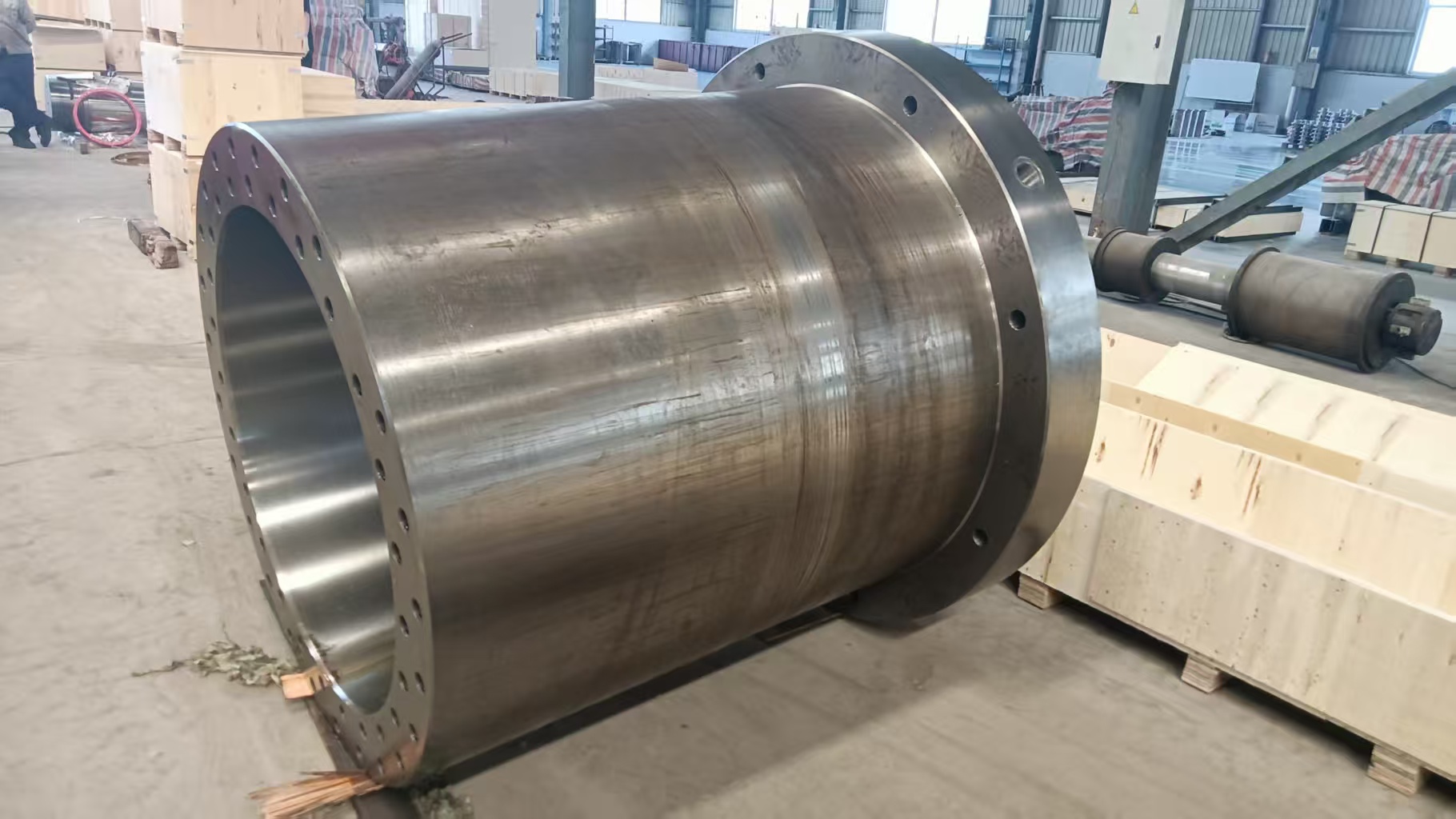 2200 Tons Hydraulic Press Forging Cylinder Barrel for Metallurgy and Mining