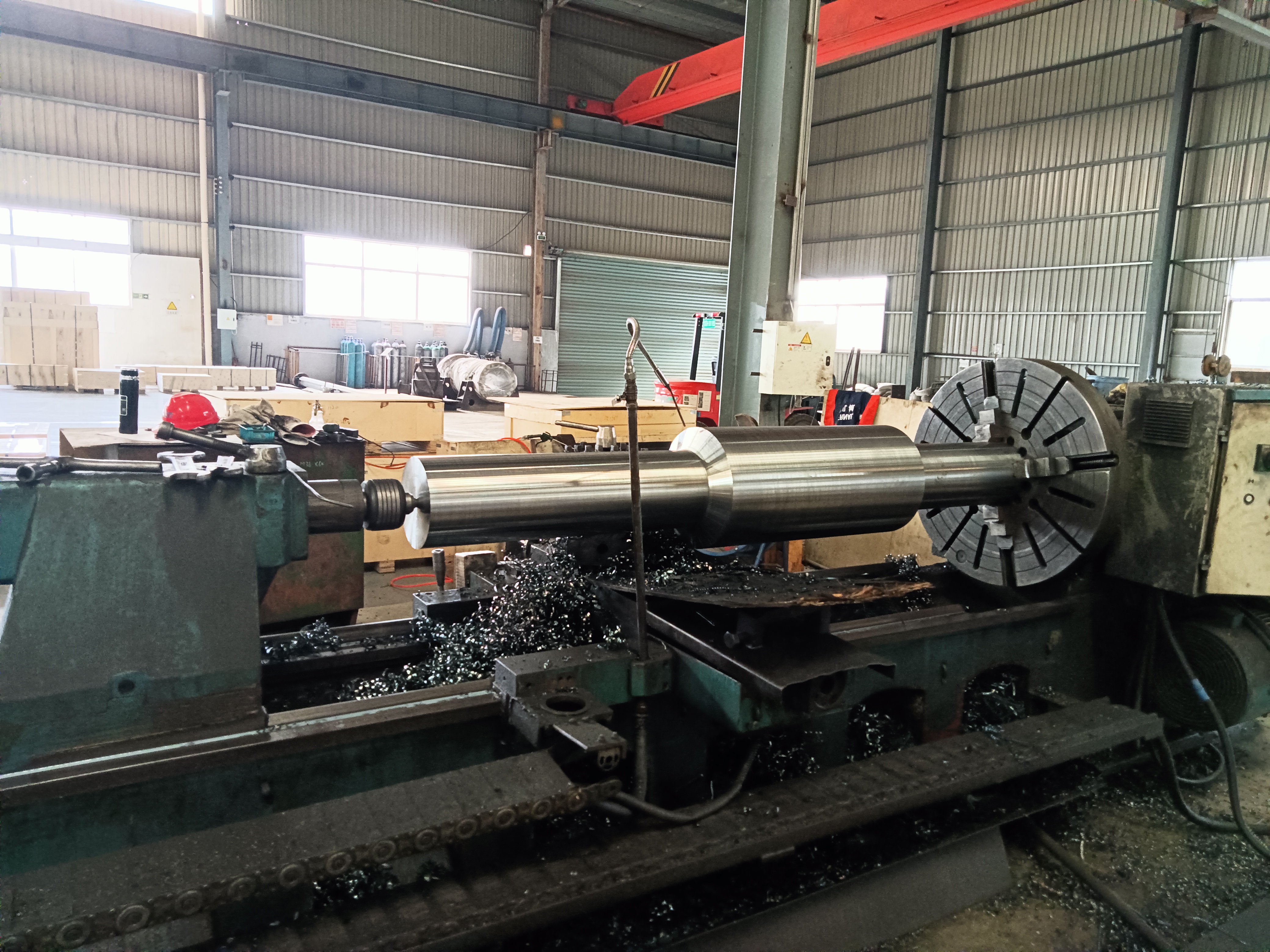 rough machining of forged rol