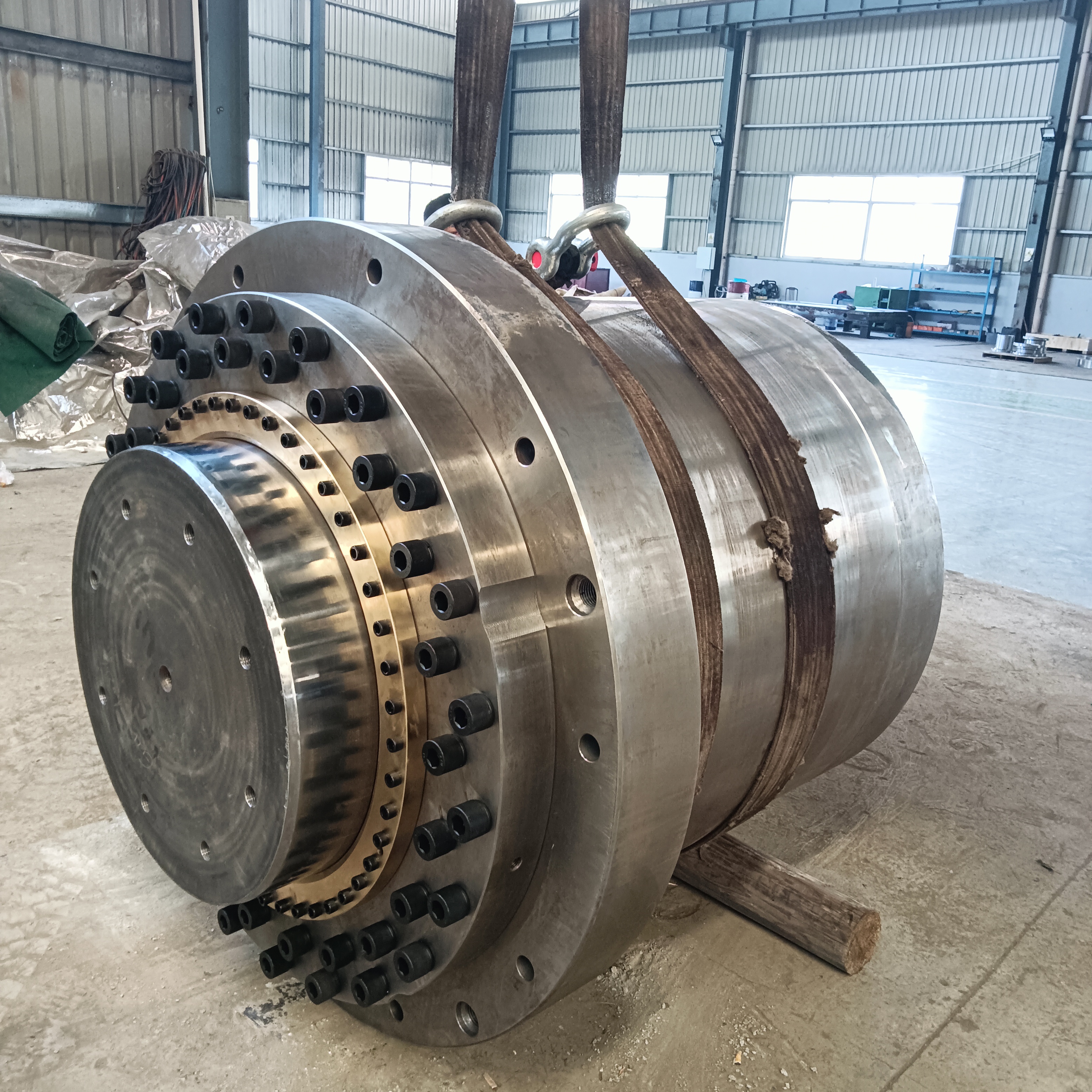 High pressure single acting Hydraulic Cylinder Forging for 2500 Tons Particle Board Press