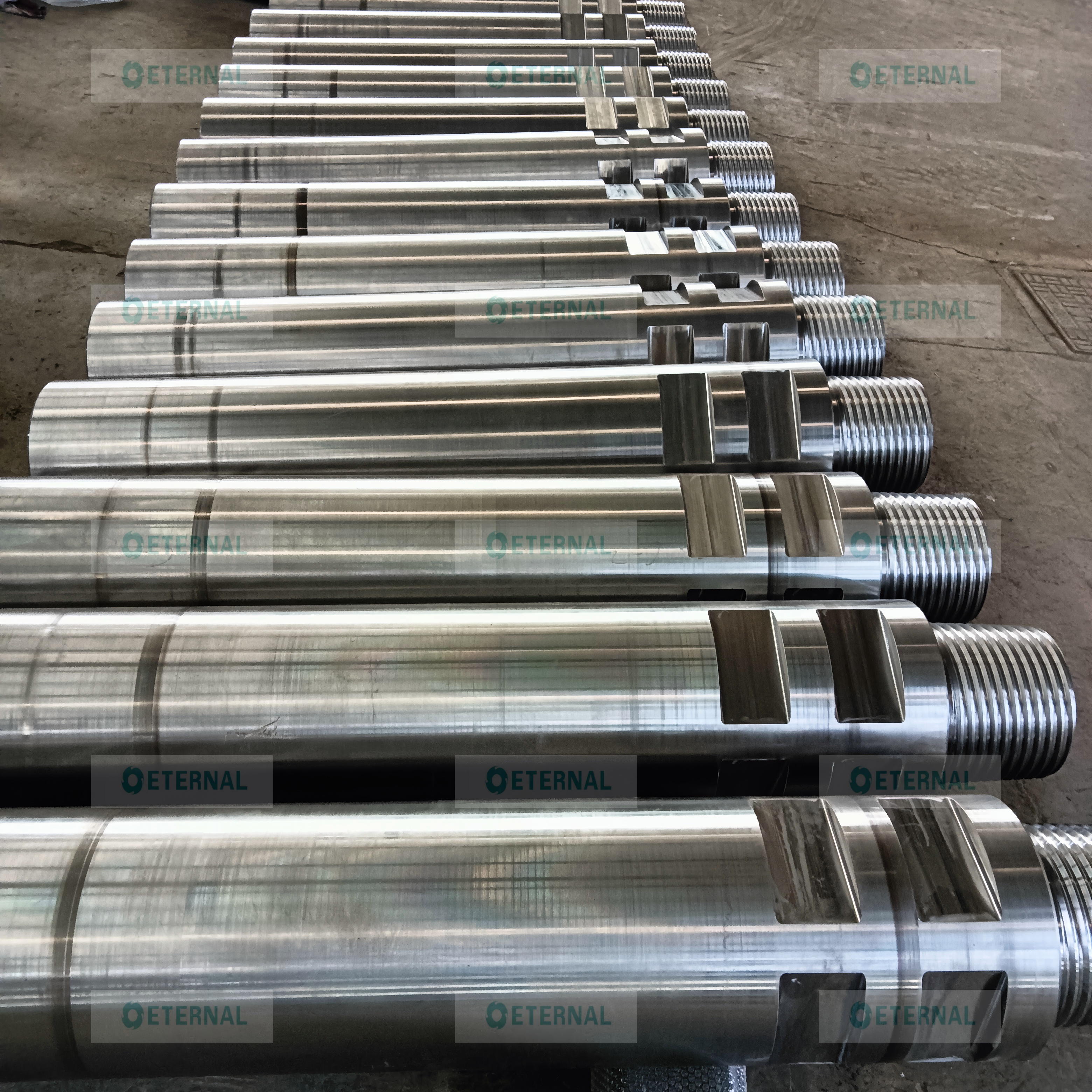 High Strength 4330V Steel Raise Boring Forging Drill Rod with OD 12-7/8'' for Shaft Construction