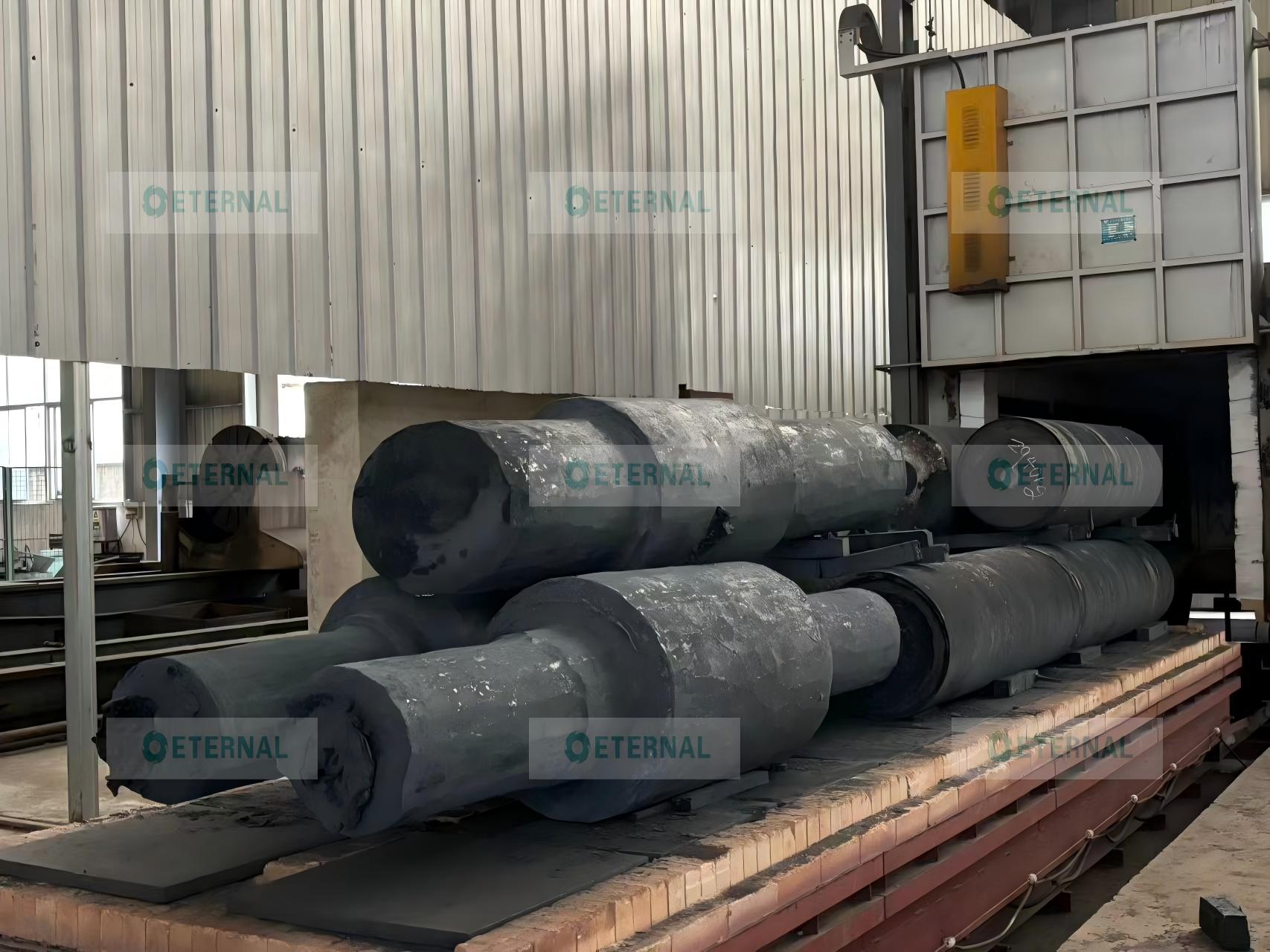quenching and tempering of forged roll