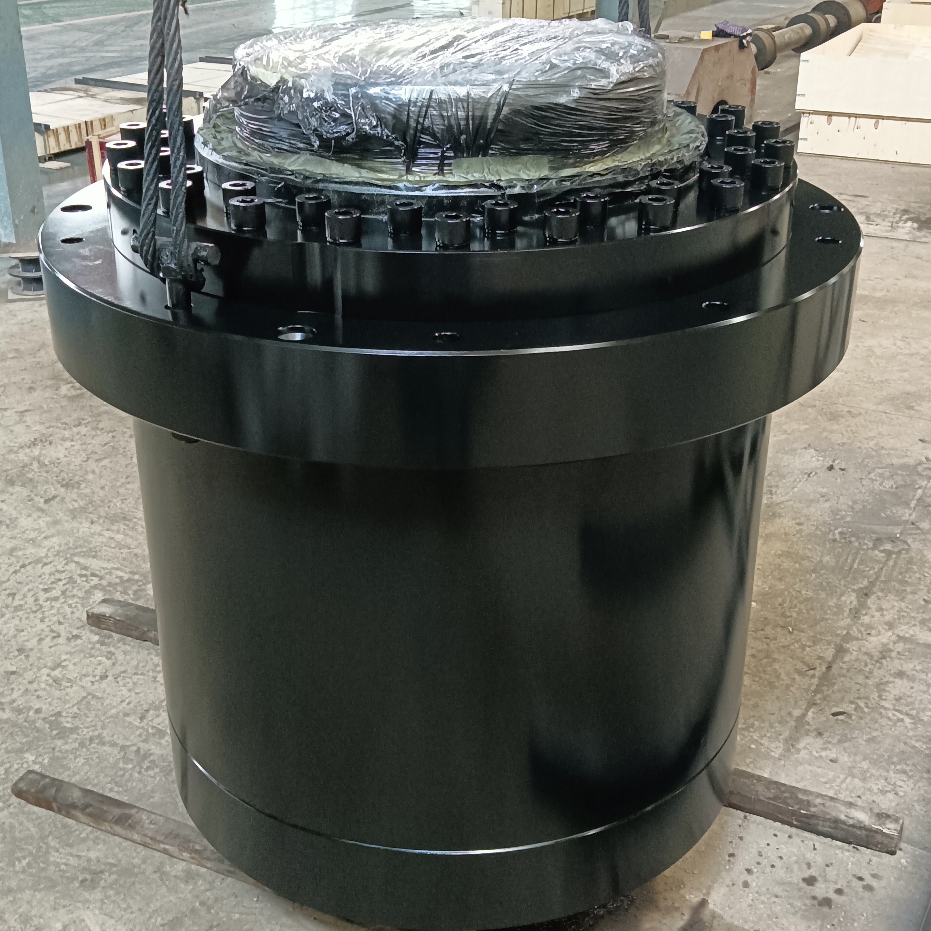 High pressure single acting Hydraulic Cylinder Forging for 2500 Tons Particle Board Press
