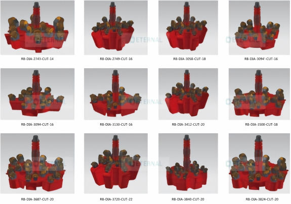 reamer heads different installation position