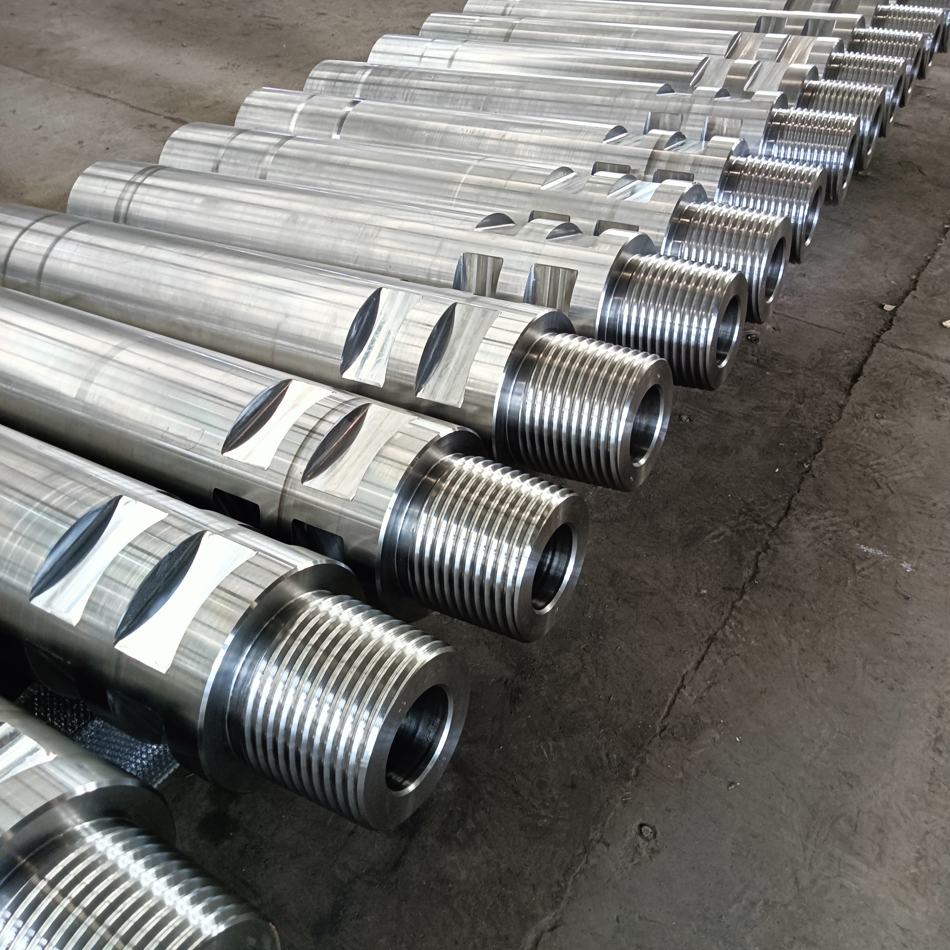 High Strength 4330V Steel Raise Boring Forging Drill Rod with OD 12-7/8'' for Shaft Construction